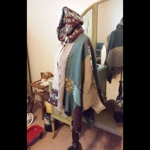 Sleeping on Snow. Poncho, sweater, hoodie